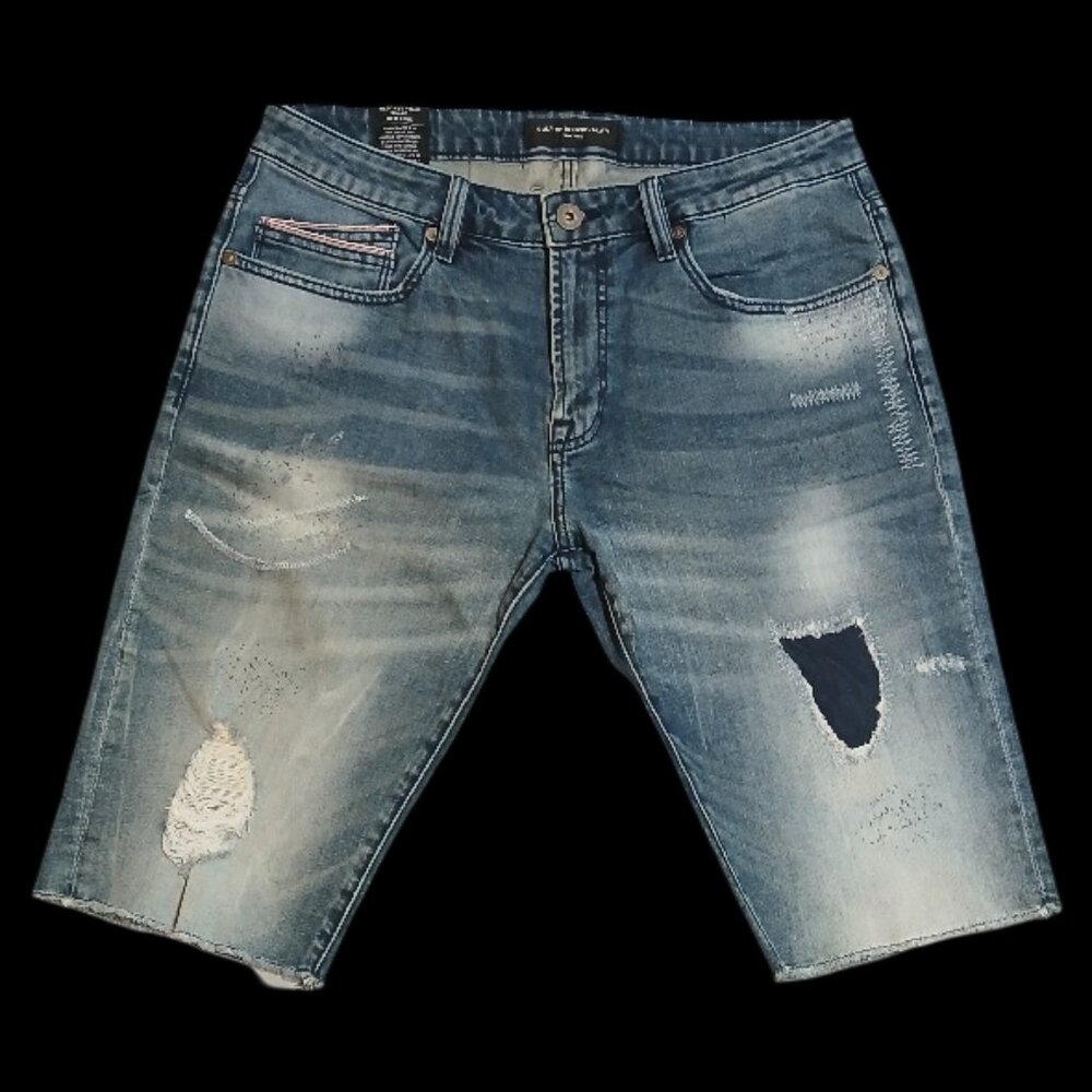 Cult Of Individuality Men's Denim Rocker "Moss" Shorts
